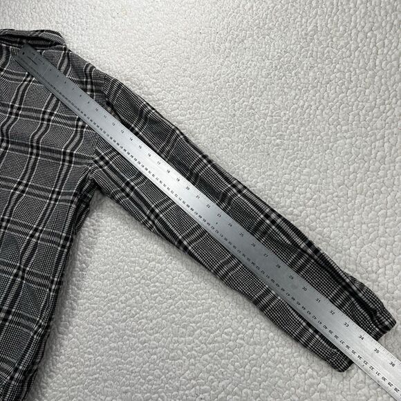 Dark Seas Division Flannel Golf Jacket Mens L Plaid Black Gray Lined Workwear - Picture 13 of 13